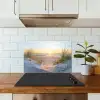 Strand - Zon - Duin - Gras - Zand - Horizon keuken achterwand spatscherm klein -sfeer2