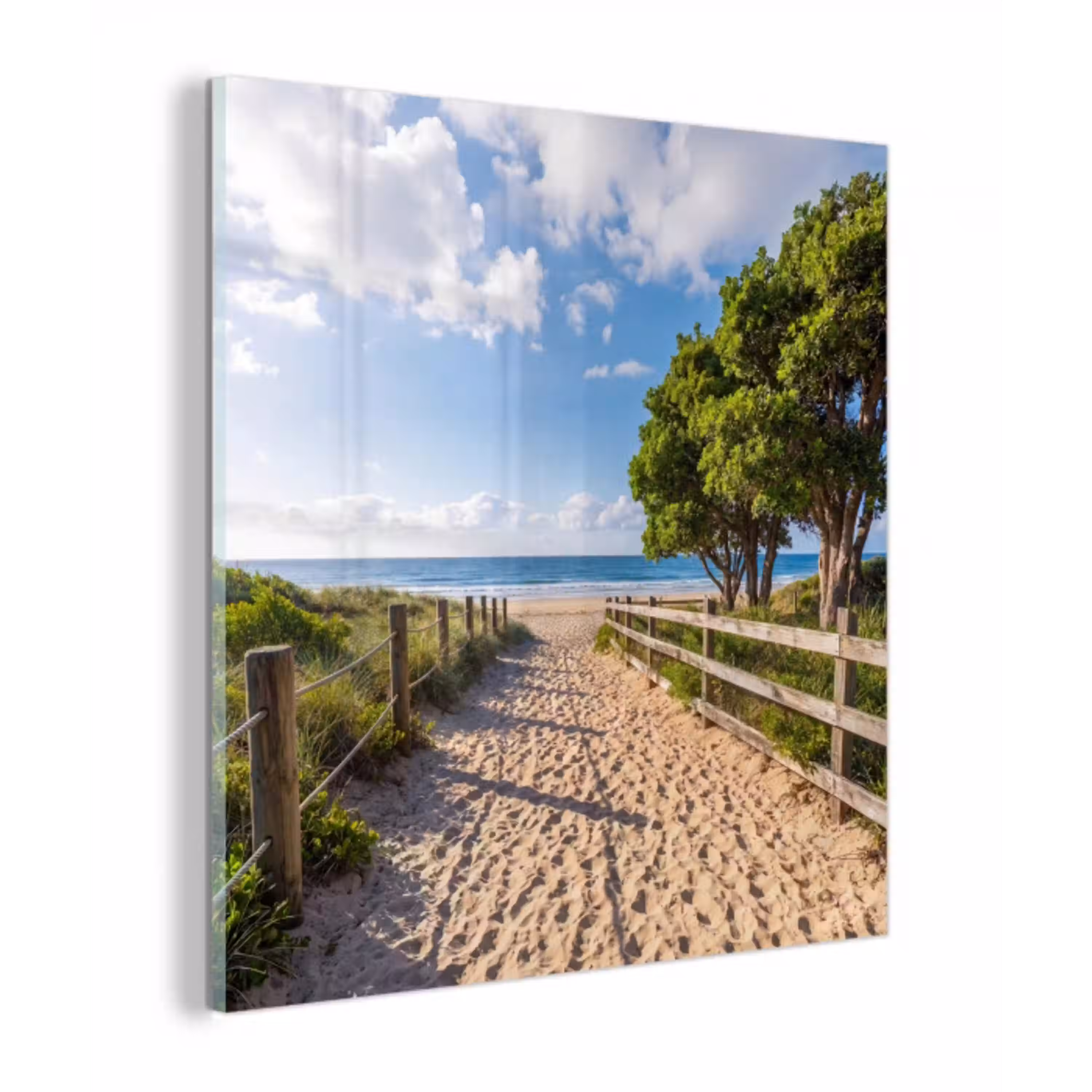 Strand - Zandpad - Oceaan - Natuur plexiglas 5mm klein -z3d