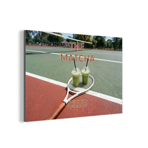 Matcha Club - Tennis - Matcha aluminium wit klein -3d