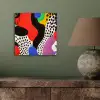Abstract - Vormen - Kleuren - Stippen aluminium wit klein -sfeer2