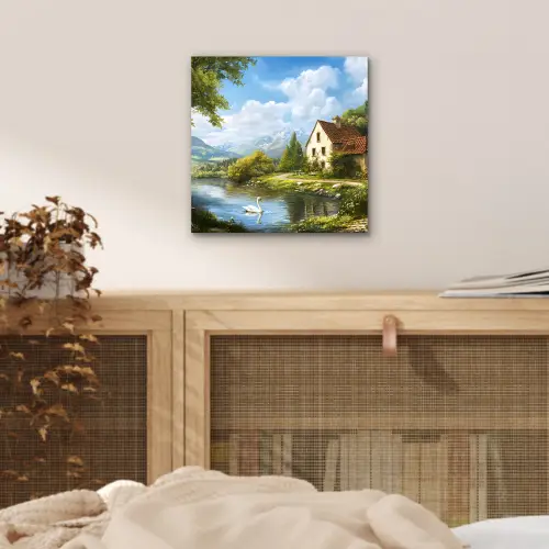 Zwaan - Bomen - Rust aluminium wit klein -sfeer3