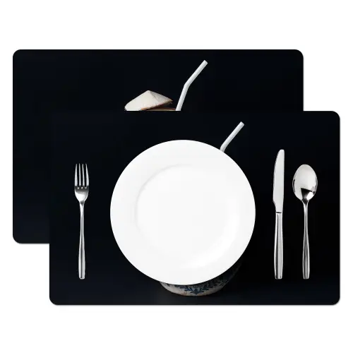 Kokosnoot - Eten - Delfts blauw - Drinken Placemat vinyl groot -zzsfeer2_Kitchenyeah-website