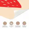 Aardbei - Rood - Modern - Boho deurposter klein -closeup_NL