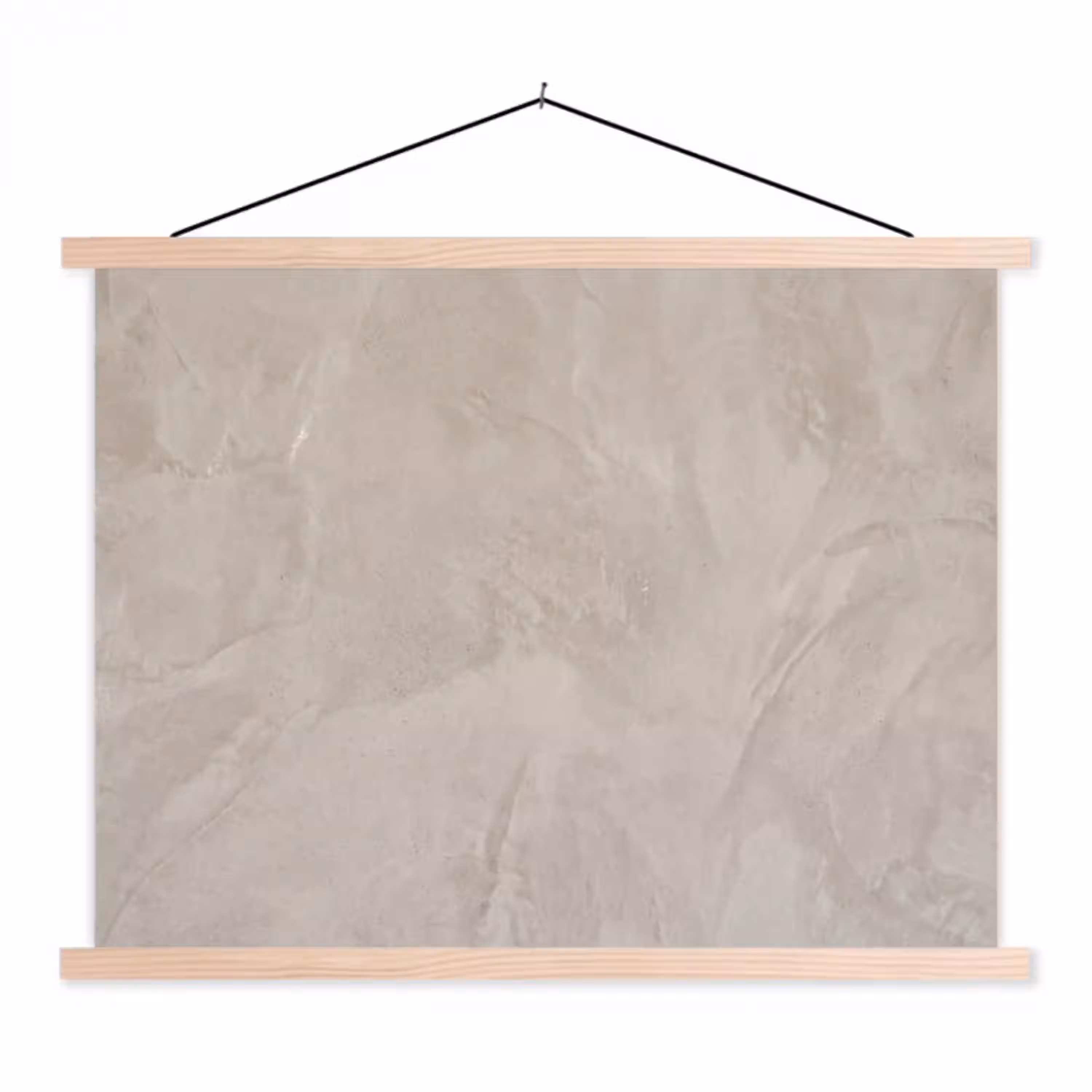 Textuur - Wand - Modern - Beige - Abstract textielposter latten blank klein -3d