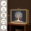 Sneeuwboom  - Lichtjes - Wit - Kleurrijk Light Box met batterij (Wandlamp) middel -USP_websiteoverzichtNL