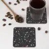 Terrazzo - Patroon - Zwart - Zacht onderzetter kurk middel 366 -sfeer2