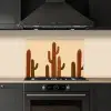 Cactus - Woestijn - Zand - Bruin keuken achterwand spatscherm klein -sfeer1