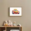 Raceauto - Oranje - Jongens - Kinderen - Auto Light Box met batterij (Wandlamp kind) middel -sfeer2_kind