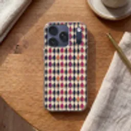 Vintage - Retro - Kleurrijk Telefoonhoesje iPhone 17 Pro klein 878 -sfeer1