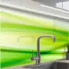 Golven - Abstract - Groen keuken achterwand 2 middel -zzzz3d_schuin