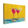 Glazen - Cocktail - Citroen - Kers canvas 2cm klein -z3d