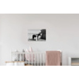Vrouw - Paard - Artistiek Muursticker klein -kinderkamer