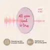 Tekst - Roze - Love - Hart Akoestische PET Vilt - Rond klein -USP_NL