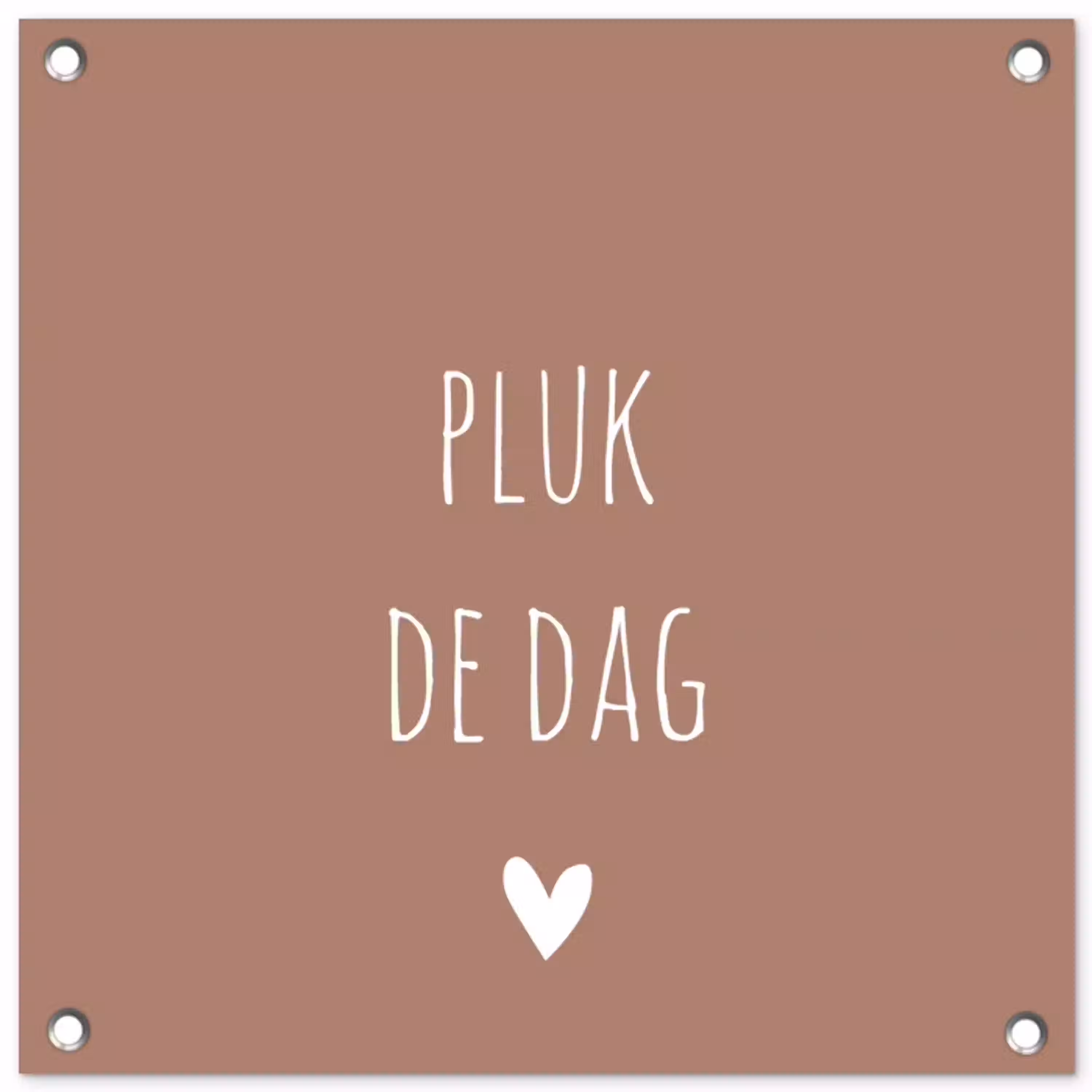 Quotes - Carpe diem - Pluk de dag - Spreuken tuinposter los doek klein -3d