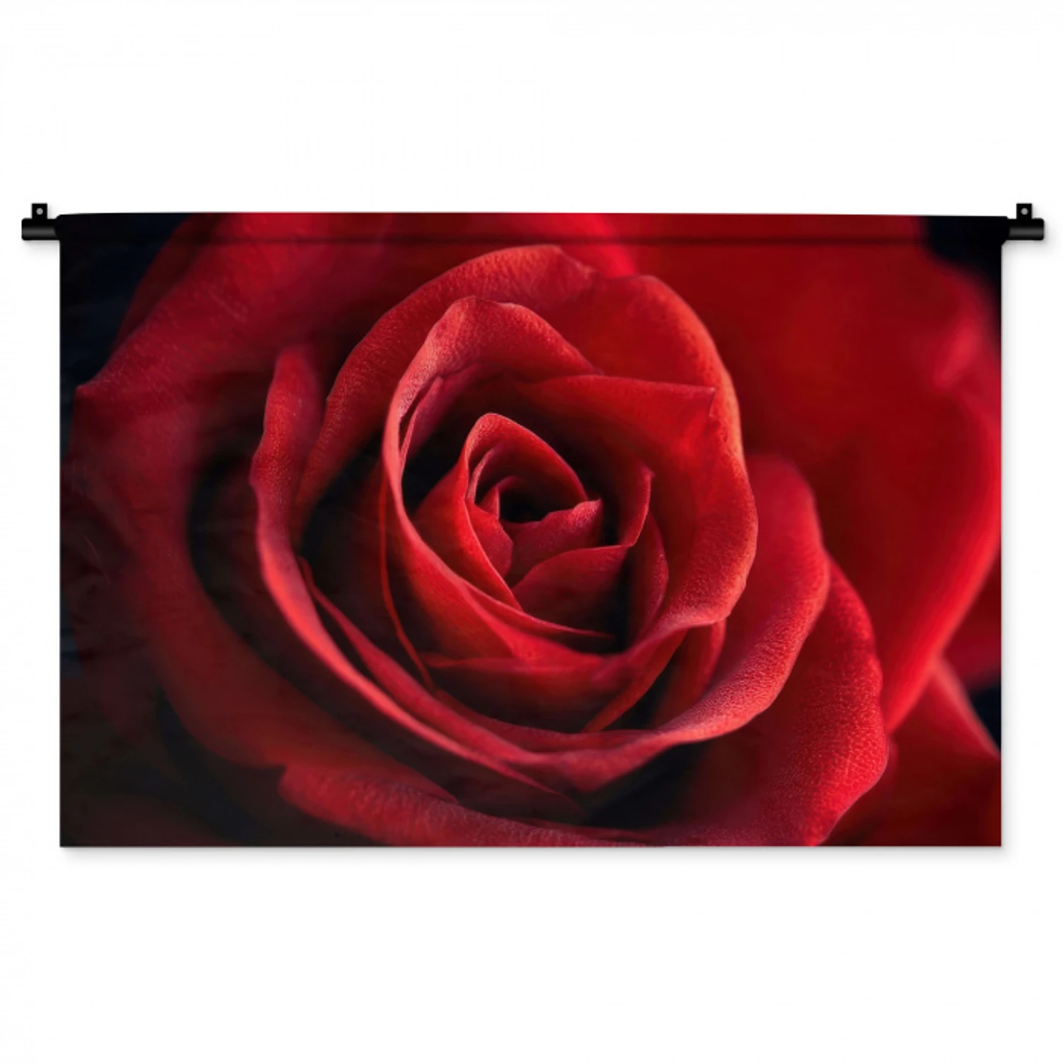 Rood - Roos - Romantisch Wandkleed katoen middel -zz3d