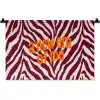 New era - Bordeaux - Zebraprint Wandkleed katoen klein -zz3d