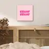 Bisou - Roze - Dikke letters aluminium wit klein -sfeer3