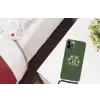 Palmbomen - Strand - Groen - Beige - Tropisch Hoesje iPhone 12 Pro met koord klein -kamer