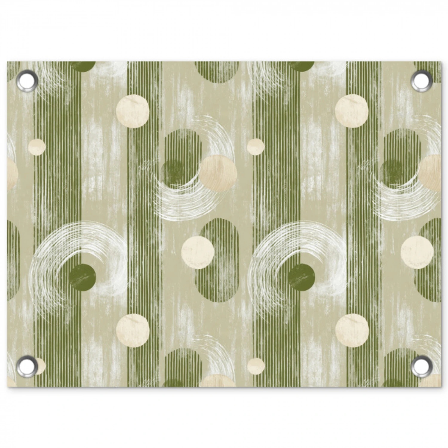 Artistiek - Modern - Groen tuinposter los doek klein 239 -3d