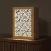 Bloemen - Dessin - Zwart Light Box met kabel (Tafellamp) klein 925 -z3d_website