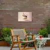 Cheesecake - Eten - Roze - Taart Tuinposter op houten frame 2 cm dik klein -sfeer3