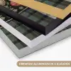 Kerstballen - Rood - Hulsttakken - Patroon Textielframe zwart klein -USP_kleurenNL