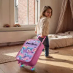 Regenbogen - Bloemen - Kleurrijk Kinderkoffer - Roze klein -sfeer1