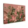 Kolibries - Bloemen - Groen - Roze canvas 2cm klein -z3d