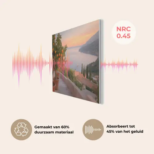 Middelandse zee - Sinaasappel - Heuvels - Zee PET vilt klein -USP_NL