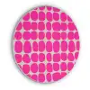 Stippen - Patroon - Roze Akoestische PET Vilt - Rond klein 838 -3d