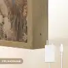 Gedroogde Veldbloemen - Grijs - Beton Light Box met batterij (Wandlamp) middel -USP_websiteoplaadbaarNL