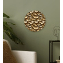 Abstract - Antiek - Goud Wandcirkel kunststof plaat 5mm dik klein 188 -sfeer3