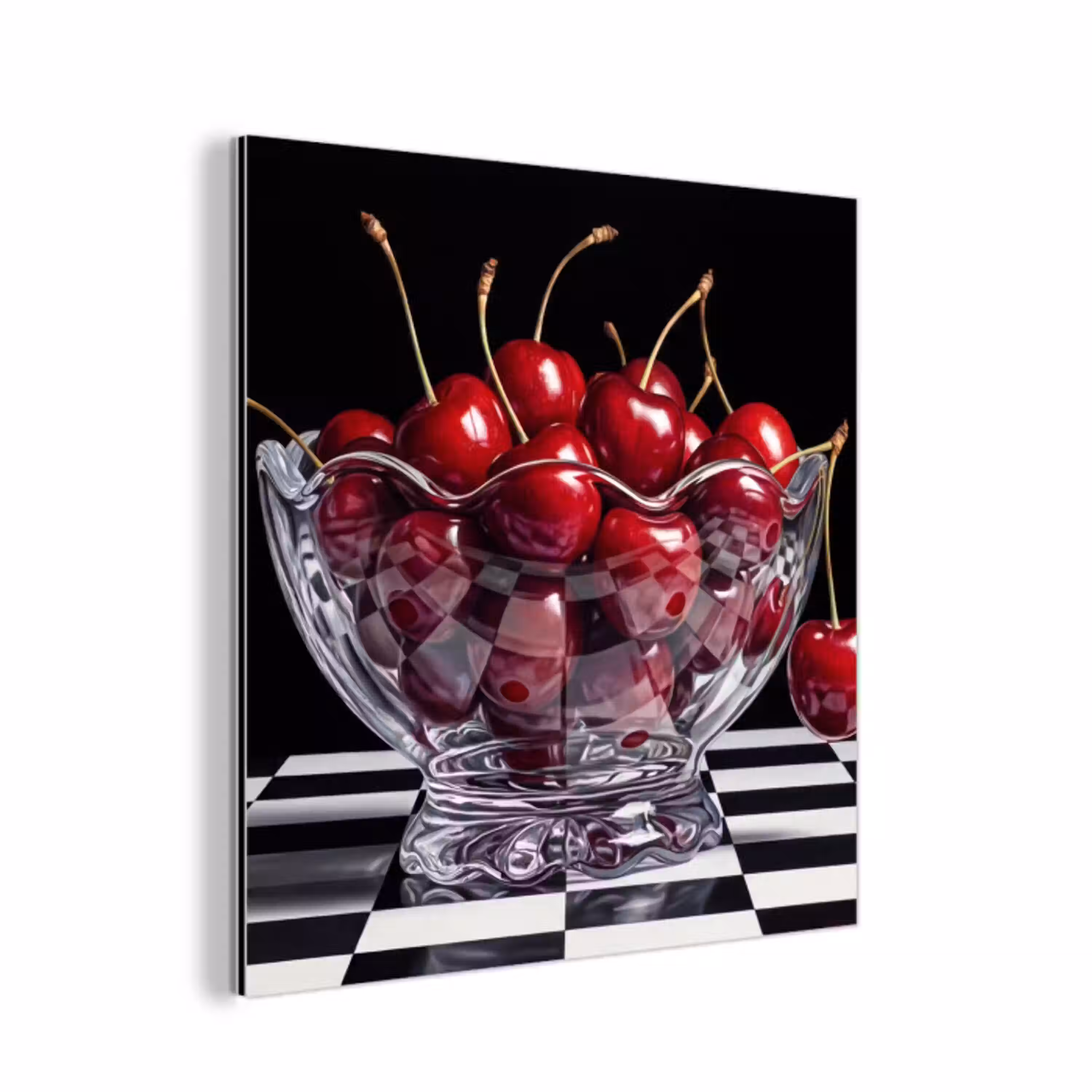 Eten - Kersen - Rood aluminium wit klein -3d