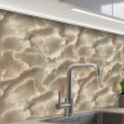 Waaierstructuren - Beige - Vezeltextuur keuken achterwand 2 middel 865 -zzzz3d_schuin