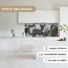 Zebra's - Zwart - Wit keuken achterwand 2 middel -sfeer4_NL
