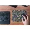 Botanisch - Patroon - Blauw muismat rubber klein 262 -toetsenbord