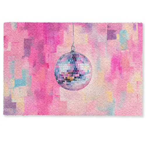 Discobal - Pink - Verf Deurmat klein -zkaufland3d