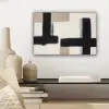 Zwart - Abstract - Japandi canvas 2cm klein -sfeer6