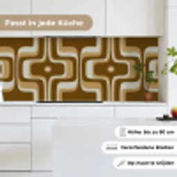 Retro - Design - Bruin keuken achterwand 2 middel 871 -sfeer4_DE