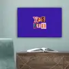 Yes fun - Kleurrijk - Collage-stijl canvas 2cm klein -sfeer4