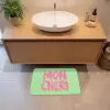 Mon cheri - Groen - Roze Badmat klein -sfeer1