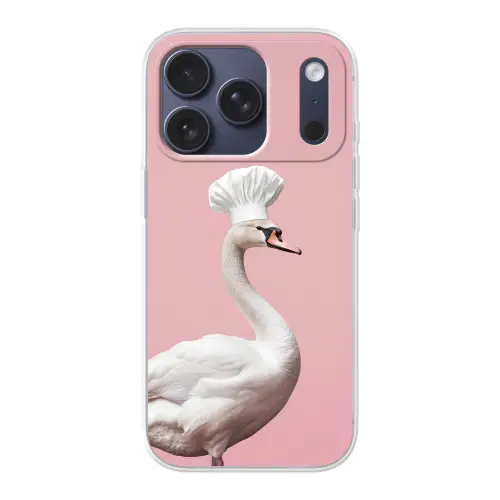 Zwaan - Koksmuts - Mooi - Klassiek Telefoonhoesje iPhone 17 Pro klein -3d