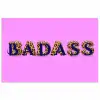 Felroze - Badass - Panterprint - Schaduw poster papier klein -3d