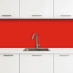 Rood - Kleur - Effen keuken achterwand 2 middel 871 -3d