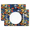 Zomer - Vlinder - Marineblauw - Blauw Placemat vinyl groot 368 -zzsfeer2_Kitchenyeah-website