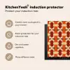 Geometrisch - Retro - Oranje Inductie beschermer vinyl 3mm middel 274 -vsfeer2_ENG