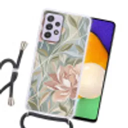 Elegant - Romantiek - Roze Hoesje Samsung Galaxy A52 5G met koord klein -sfeer1