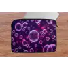 Paars - Bubbels - Schuim laptophoes neopreen klein -tafel