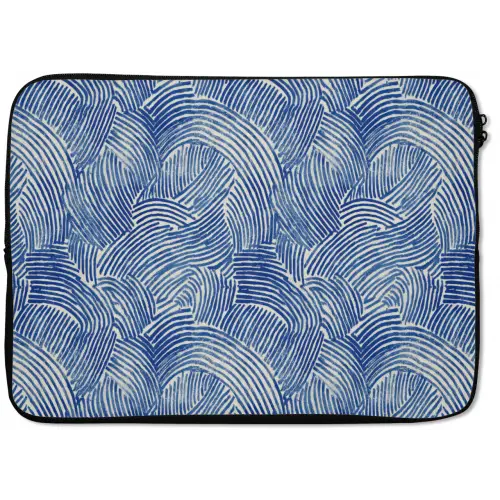 Modern - Abstract - Blauw laptophoes neopreen klein 279 -zkaufland3dotto