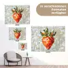 Aardbei - Rood - Mozaïek - Fruit tuinposter los doek klein -Xsfeer9_DE